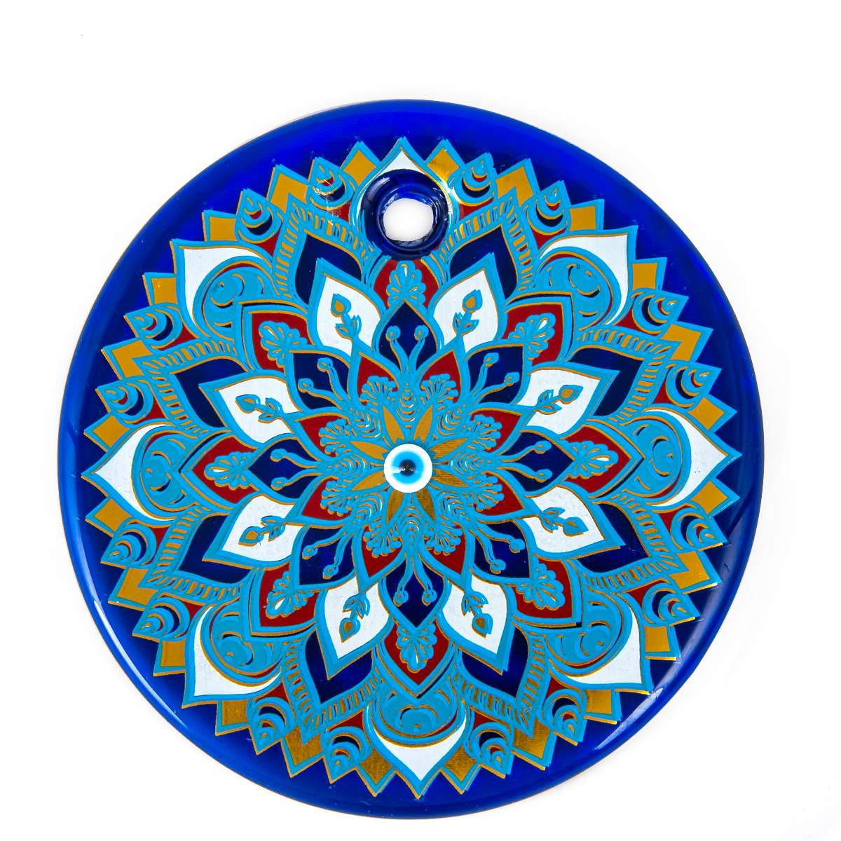 No 6 Tile Pattern Evil Eye Bead