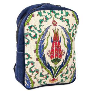 Authentic Tulip Patterned Tapestry Backpack