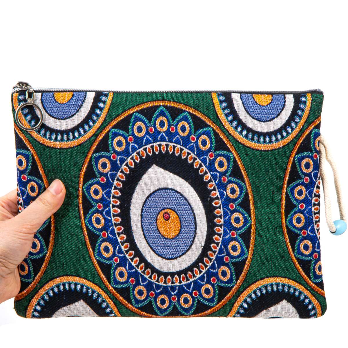 Authentic Tapestry Evil Eye Patterned Klaç Bag