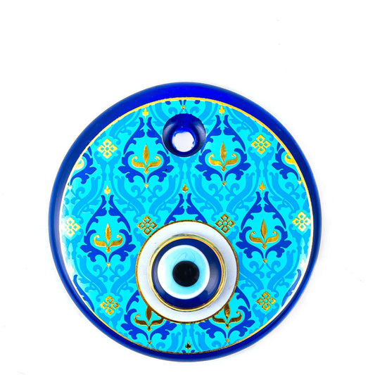 Double Evil Eye Turkish Tile Patterned No 4
